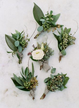 Additional All Green Boutonniere
